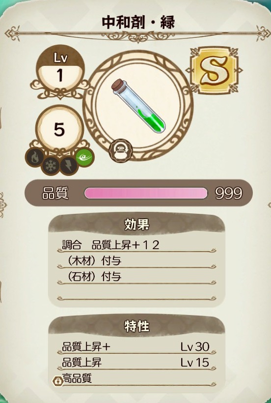 中和剤・緑